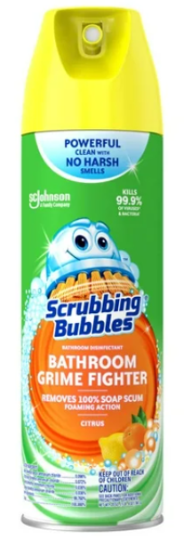 SCRUBBING BUBBLES Bathroom Grime Fighter 'Citrus' 708 gr
